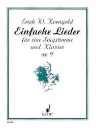 Einfache Lieder op.9 : - Erich Wolfgang Korngold