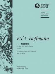 Miserere b-Moll : für - E. T. A. Hoffmann / Arr. Winfried Radeke