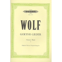 Lieder nach Gedichten von Goethe - Hugo Wolf