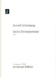 6 Orchesterlieder op.8 : - Arnold Schönberg