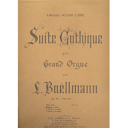 Suite Gothique op.25 : pour - Léon Boellmann