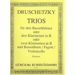 Trios : für 3 Bassetthörner - Georg Druschetzky