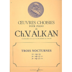 3 nocturnes op.22 et op.57 : - Charles Henri Valentin Alkan