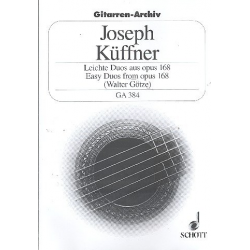 LEICHTE DUOS OP.168 : FUER 2 GITARREN - Joseph Küffner