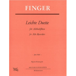 Leichte Duette : für 2 Altblockflöten - Gottfried Finger