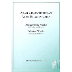 Ausgewählte Werke : für Violine -Aram Khachaturian