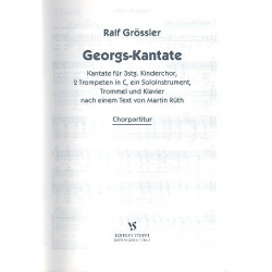 Georgs-Kantate : für Kinderchor und - Ralf Grössler