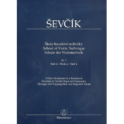 Schule der Violintechnik op.1 Band 4 : - Otakar Sevcik
