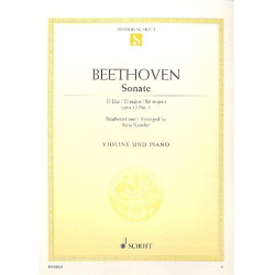 Sonate D-Dur op.12,1 : - Ludwig van Beethoven / Arr. Fritz Kreisler