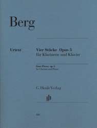 4 Stücke op.5 : für Klarinette - Alban Berg
