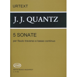 5 Sonaten für Flöte und Bc - Johann Joachim Quantz