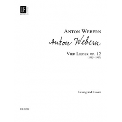 4 Lieder op.12 : für hohe - Anton von Webern