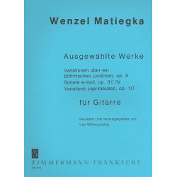 Variationen über ein böhmisches - Wenceslav Thomas Matiegka