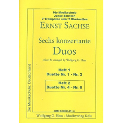 6 konzertante Duos Band 2 (Nr.4-6) : - Ernst Sachse