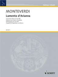 LAMENTO D'ARIANA : FUER ALTSTIMME - Claudio Monteverdi