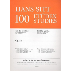 100 Etüden op.32 Band 1 : - Hans Sitt