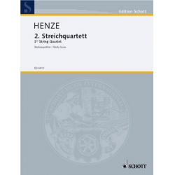 STREICHQUARTETT NR.2   PARTITUR - Hans Werner Henze