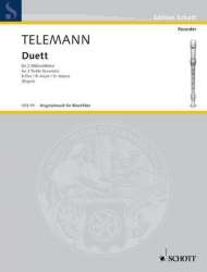 Duett : für 2 Altblockflöten -Georg Philipp Telemann