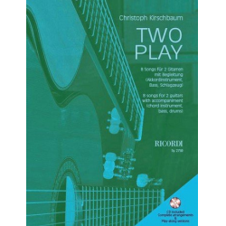 Two play (+CD) : 8 Songs für 2 Gitarren - Christoph Kirschbaum