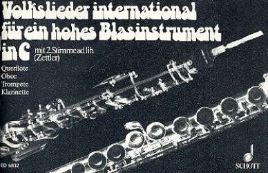 Volkslieder international : hohes Blasinstrument in C mit 2. Stimme ad lib - Richard Zettler