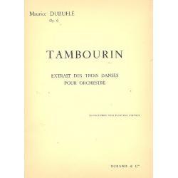 Tambourin op.6 : pour piano - Maurice Duruflé
