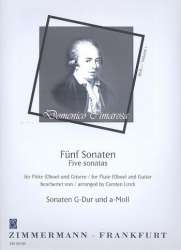 5 Sonaten Band 1 : für Flöte (Oboe) - Domenico Cimarosa