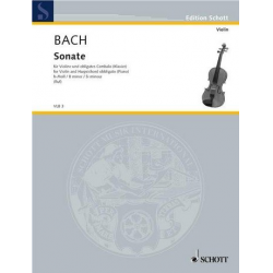 Sonate h-moll : für Violine und obligates Cembalo - Carl Philipp Emanuel Bach