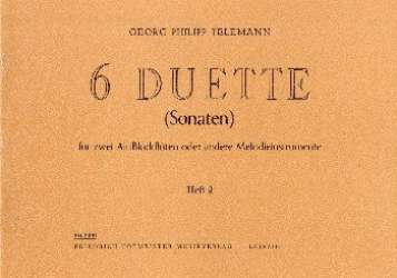 6 Duette Band 2 (Nr.4-6) : - Georg Philipp Telemann