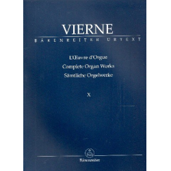 Sämtliche Orgelwerke Band 10 : - Louis Victor Jules Vierne