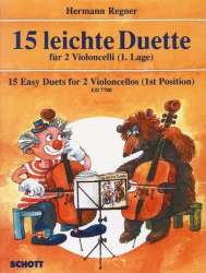 15 leichte Duette : für 2 Violoncelli - Hermann Regner