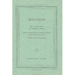 Mignon : Libretto (dt) - Ambroise Thomas