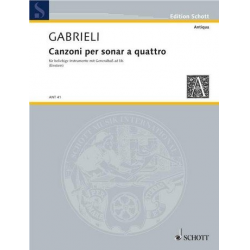 Canzoni per Sonar a quattro : für Streicher - Giovanni Gabrieli