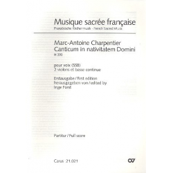 Canticum in nativitatem Domini H393 : - Marc Antoine Charpentier