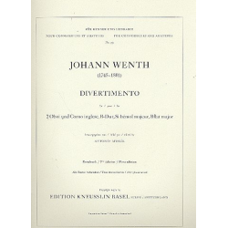 Divertimento B-Dur : für 2 Oboen - Johann Wenth