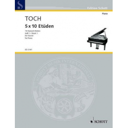 10 Konzertetüden op.55 Band 1 : - Ernst Toch