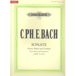 Sonate g-Moll : für Violine - Carl Philipp Emanuel Bach