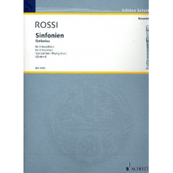 Sinfonien : für 3 Blockflöten - Salomon Rossi Hebreo