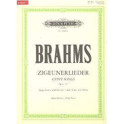 Zigeunerlieder op.103 : für Gesang (hoch) - Johannes Brahms