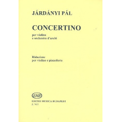 Concertino for violin and string orchestra : - Pal Jardanyi