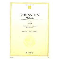 Melodie in F op.3,1 : für Violine und Klavier - Anton Rubinstein / Arr. Wolfgang Birtel
