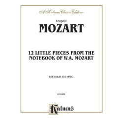 Mozart 12 Pcs Notebook/Vln & Pa