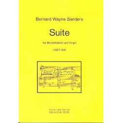 Suite : für Blockflöte (ST) und Orgel - Bernard Wayne Sanders