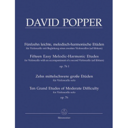 15 leichte Etüden op.76,1 und - David Popper