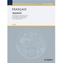 Quintette : pour clarinette et - Jean Francaix