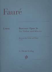 Berceuse op.16 : für Violine und Klavier - Gabriel Fauré