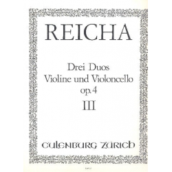 3 Duos op.4,3 : für Violine - Anton (Antoine) Joseph Reicha