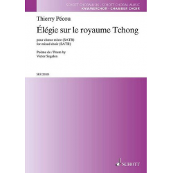 SKR20103 Élégie sur le royaume Tchong : - Thierry Pécou