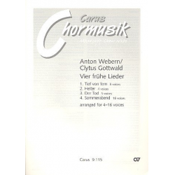 4 frühe Lieder : für gem Chor - Anton von Webern