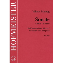 Sonate e-Moll für Kontrabaß und Klavier -Vilmos Montag