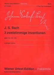 3 zweistimmige Inventionen : für Klavier -Johann Sebastian Bach / Arr.Oswald Jonas
